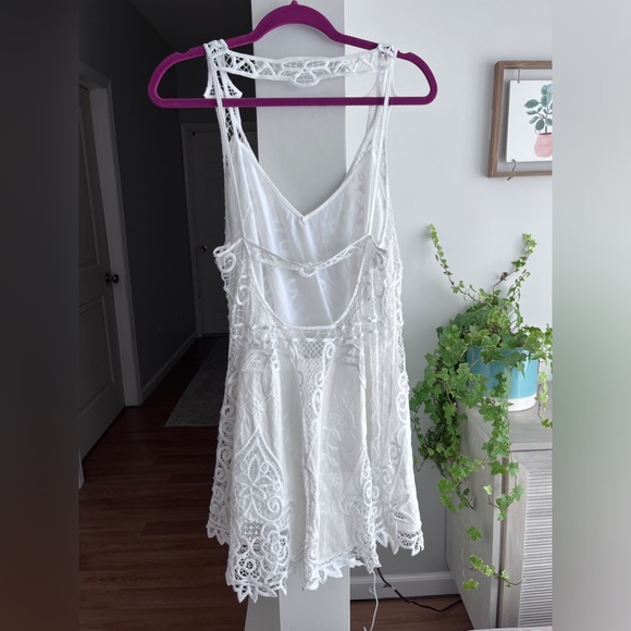 FREE PEOPLE Victoria Mini Dress in White - Picture 6 of 7